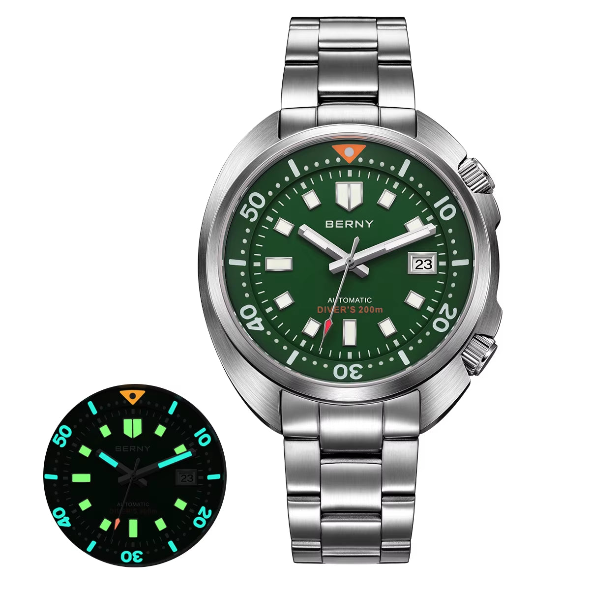 Diver Men Watch Miyota 8215 Top Automatic Mechanical Fashion Men Watch Luxury Sapphire Waterproof 200M Luminous Men Watch