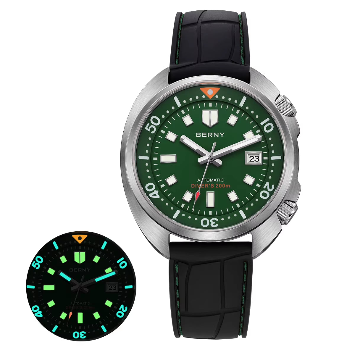 Diver Men Watch Miyota 8215 Top Automatic Mechanical Fashion Men Watch Luxury Sapphire Waterproof 200M Luminous Men Watch