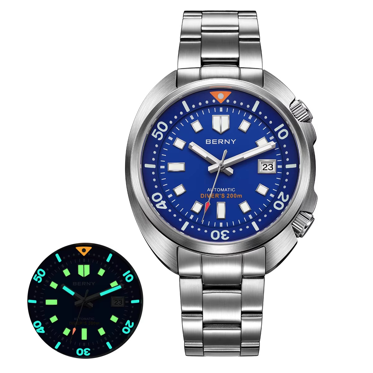 Diver Men Watch Miyota 8215 Top Automatic Mechanical Fashion Men Watch Luxury Sapphire Waterproof 200M Luminous Men Watch