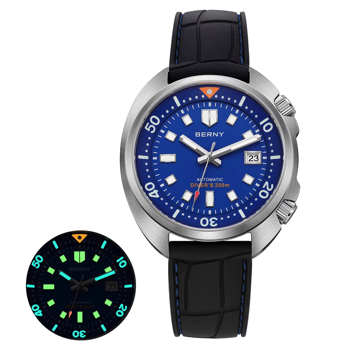 Diver Men Watch Miyota 8215 Top Automatic Mechanical Fashion Men Watch Luxury Sapphire Waterproof 200M Luminous Men Watch