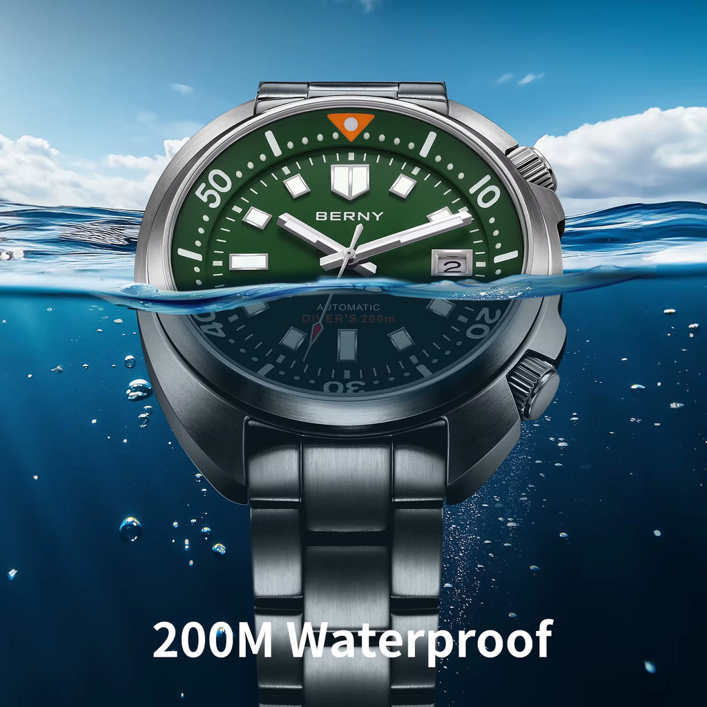 Diver Men Watch Miyota 8215 Top Automatic Mechanical Fashion Men Watch Luxury Sapphire Waterproof 200M Luminous Men Watch